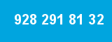 928 291 81 32 928 291 81 32